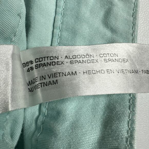 Unionbay Mint Green Low Rise Shorts Size 0 Stretch Y2K Soft Girl Clean Girl - Picture 8 of 9